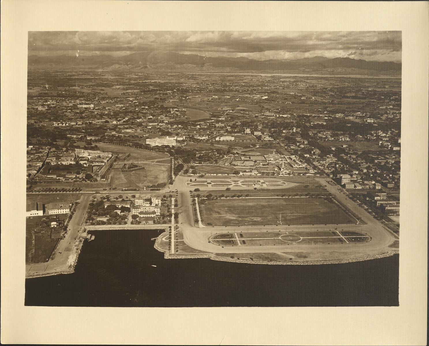 The Luneta looking East over [toward] Laguna de Bay.