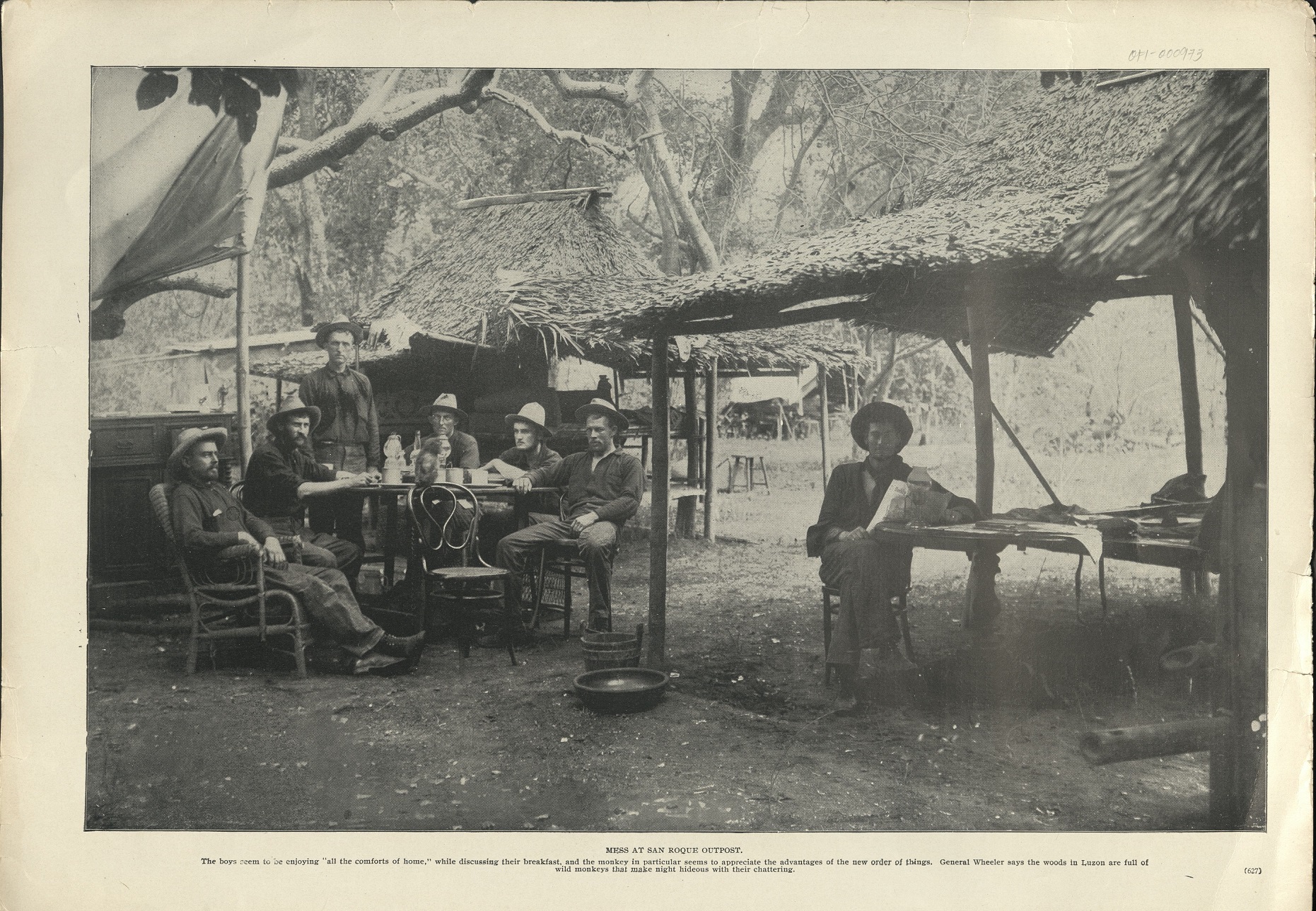 Mess at San Roque outpost. (…)