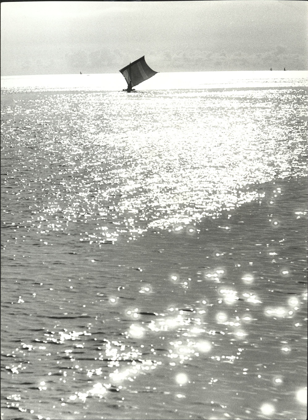 48. PHILIPPINES: Fishing boat (“vinta”) off Zamboanga, island of Mindanao.