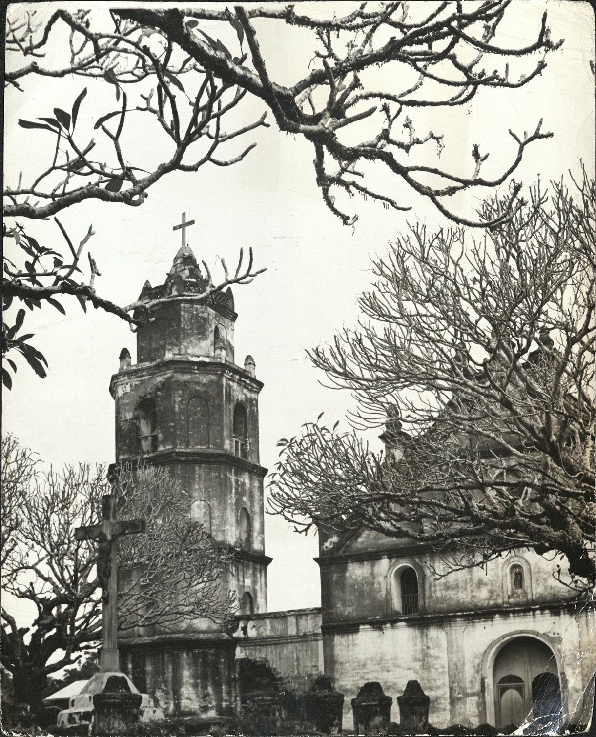 St. Dominic Cathedral, Bayombong, Nueva Ejica [mislabled as: Old church in Mindanao Province near Davao].