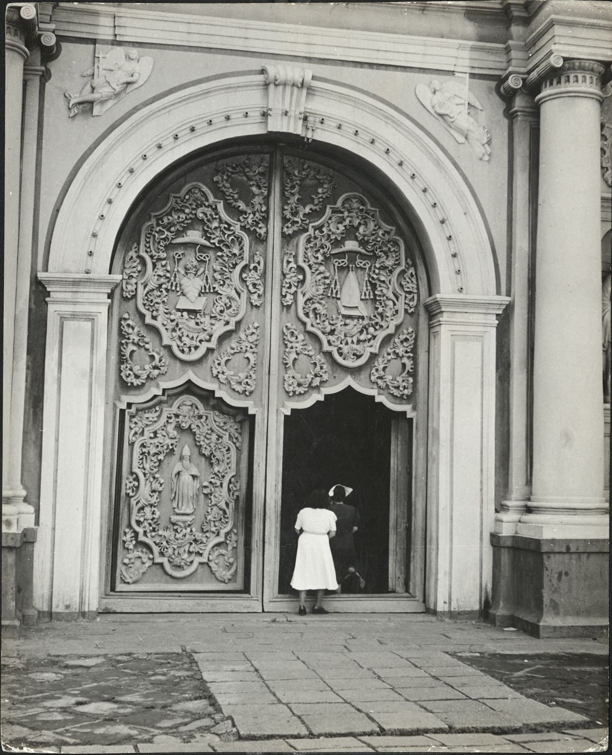 88. PHILIPPINES: A church door [at San Agustin] in Intramuros (Walled City) in Manila.