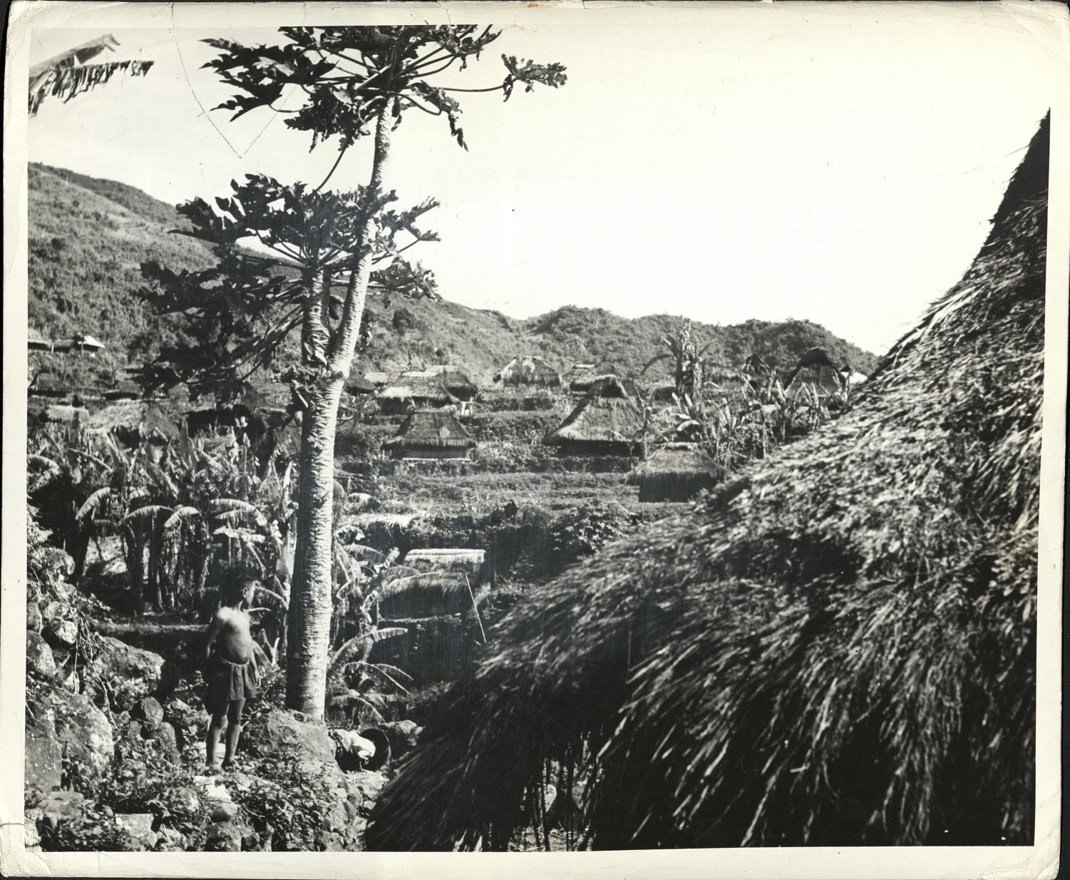 355. PHILIPPINES. A view of a small mountain village in Luzon.