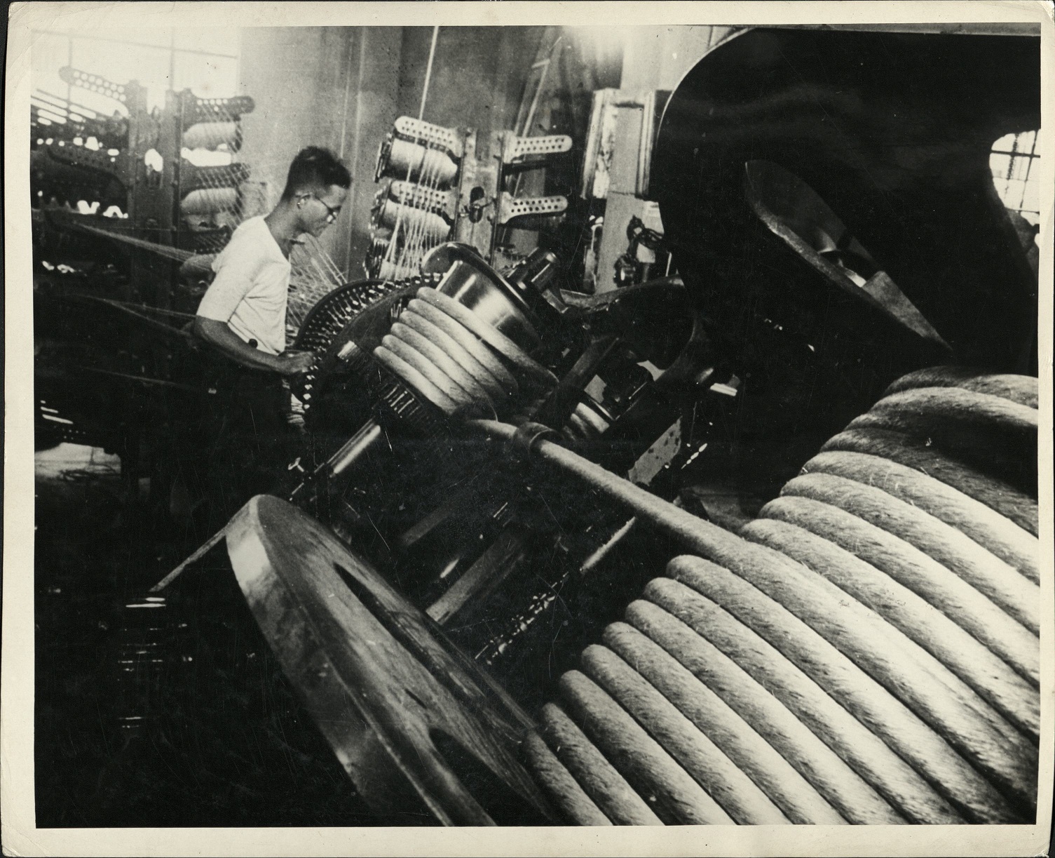 PHILIPPINES: A rope factory in Manila.