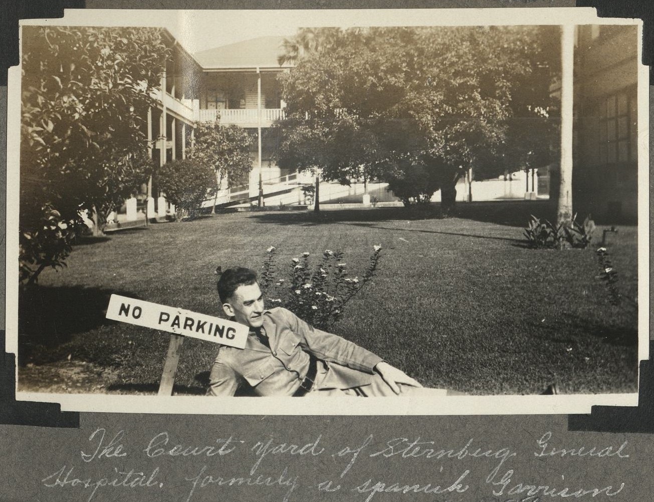 The courtyard of Sternberg General Hospital, formerly a Spanish garrison.