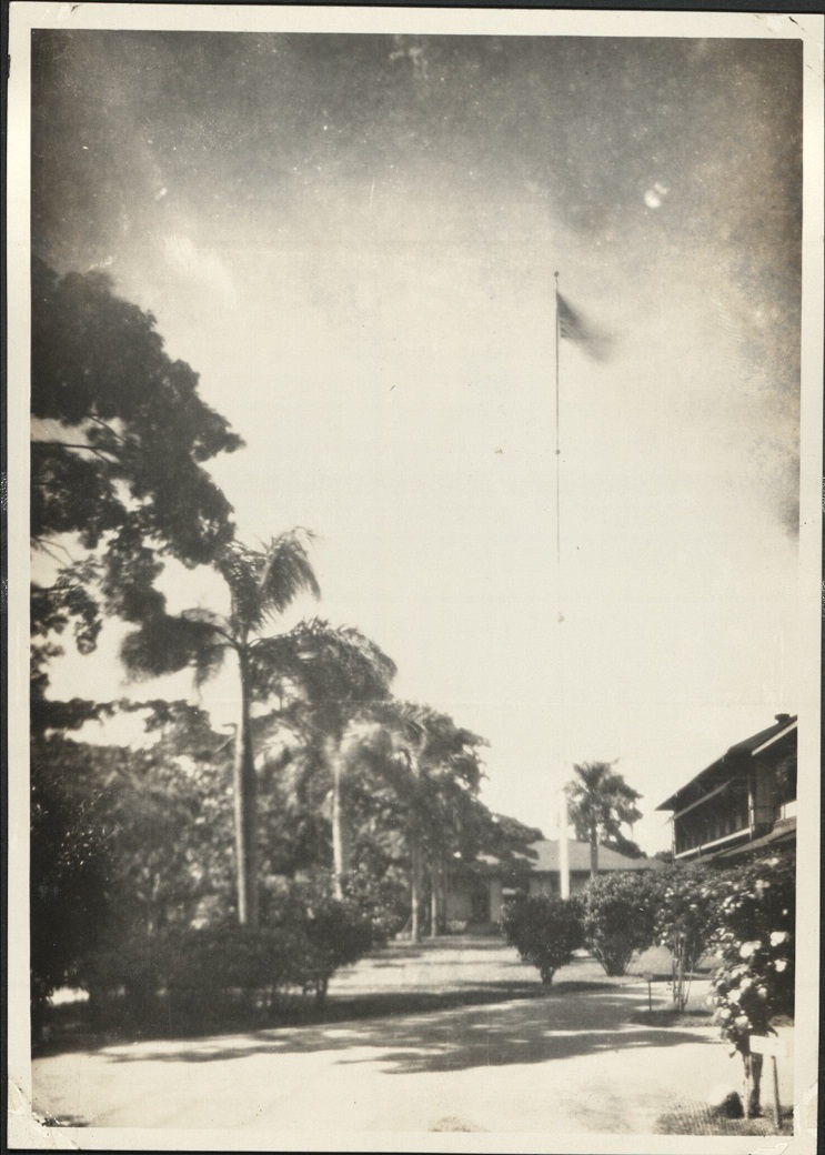 [Untitled – Nichols Field or Clark Field administration buildings or barracks?]