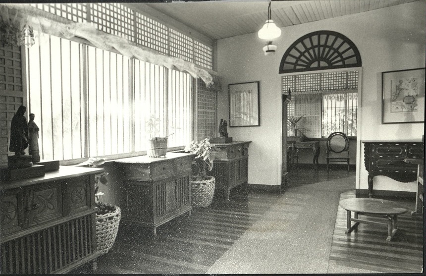 A windowside array of all-purpose gallinera-tables [Museo ng Buhay Pilipino].