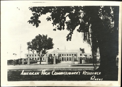 American High Commissioner’s residence.