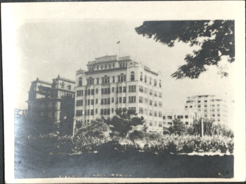 University Apts. Manila [and Luneta Hotel, pre-war].