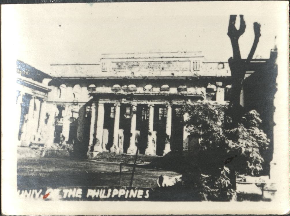 [Untitled – University of the Philippines, post-war damage].