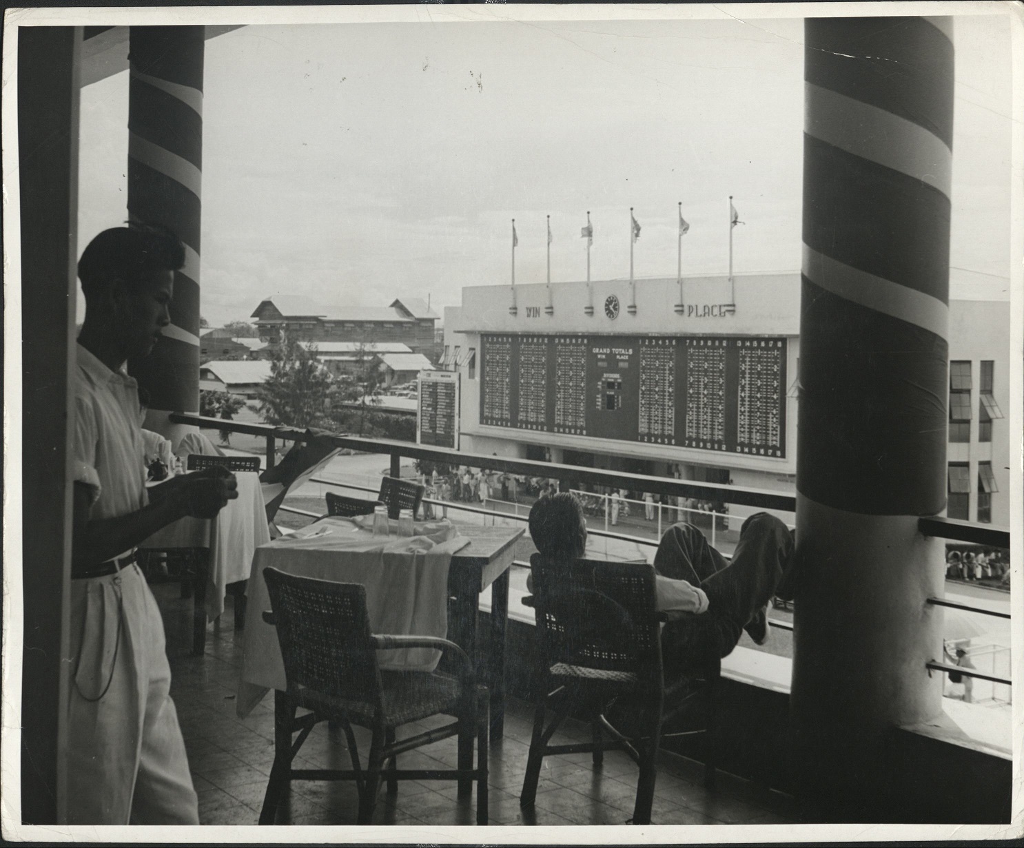 264 PHILIPPINES: The club house at the race track of Santa Ana near Manila.