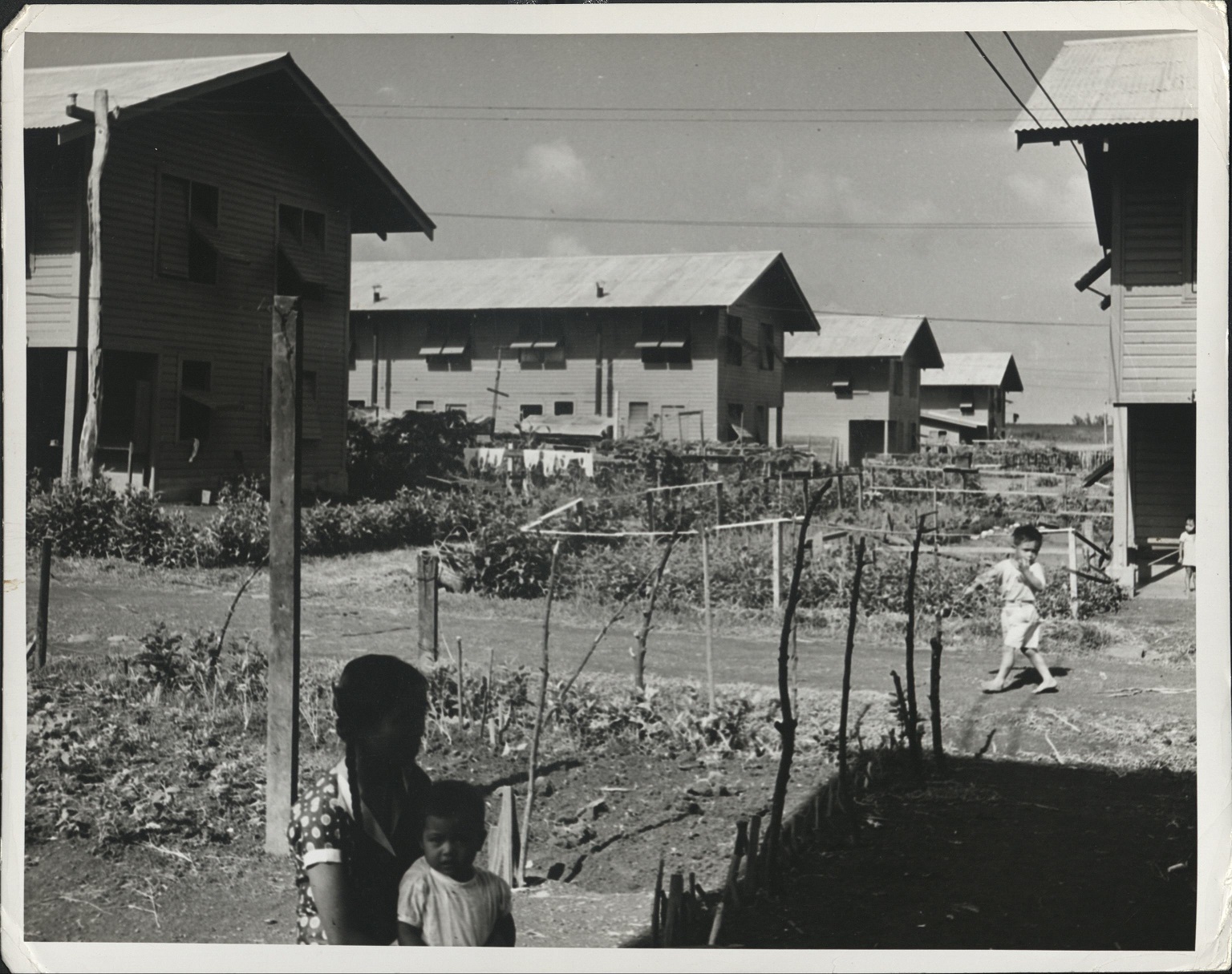216. PHILIPPINES: Modern housing development in Manila showing tenants’ gardens.  Jacobs – 1214.