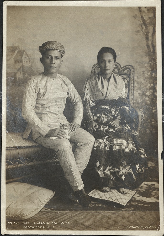 No. 191 – Datto [Dato] Mandi and wife, Zamboanga, P. I.