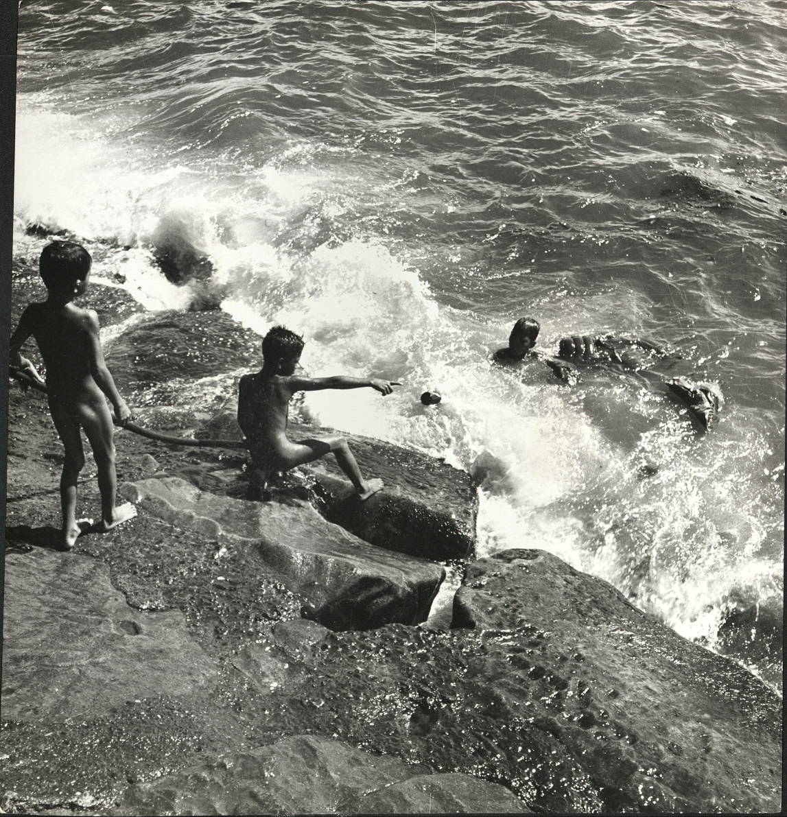 12. Young Filipinos are just kids (…) [swimming in the ocean].