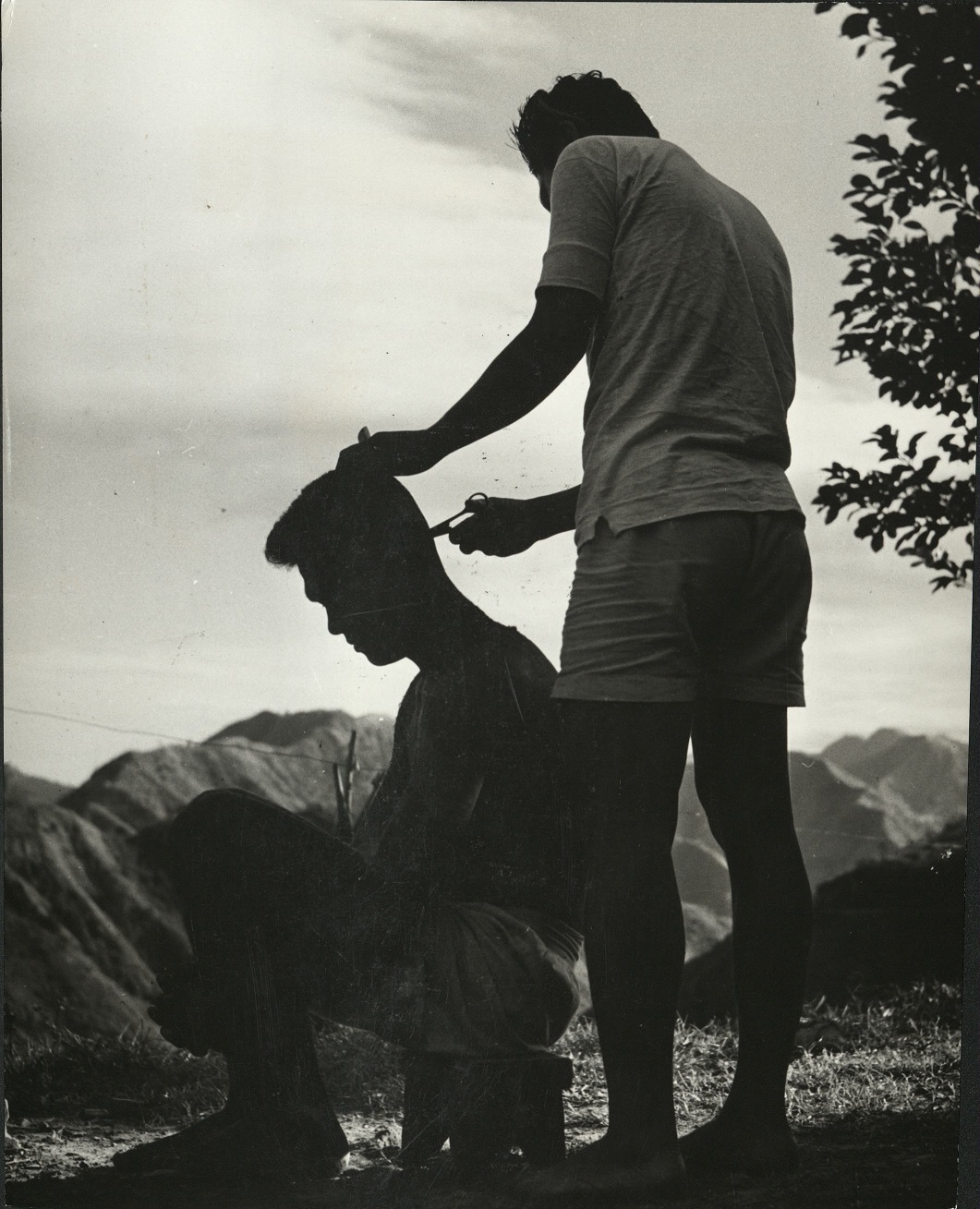 Haircut in the mountains of Cebu, Philippines.
