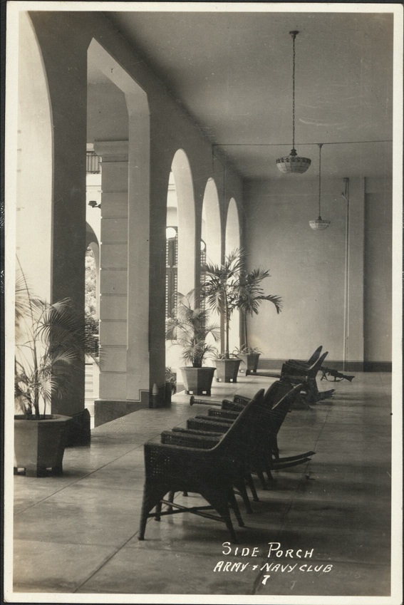 7. Side porch, Army & Navy Club.