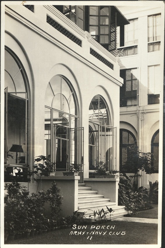 11. Sun porch, Army & Navy Club.