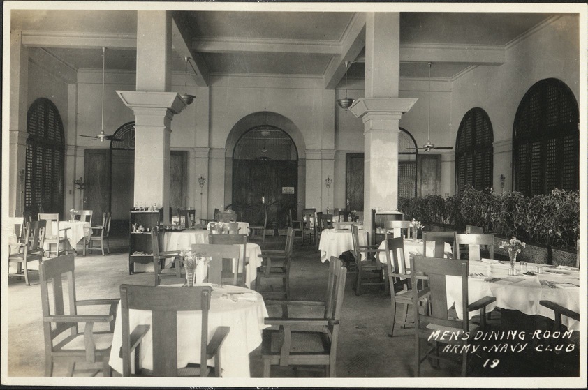 19. Men’s dining room, Army & Navy Club.