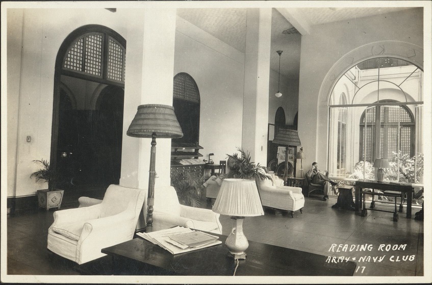 17. Reading room, Army & Navy Club.