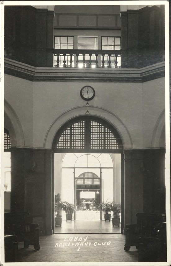 8. Lobby, Army & Navy Club.