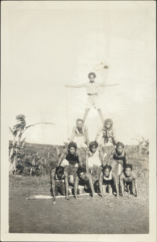 Leper Boy Scouts. Bicol Leper Treatment Station, Legaspi, Albay.