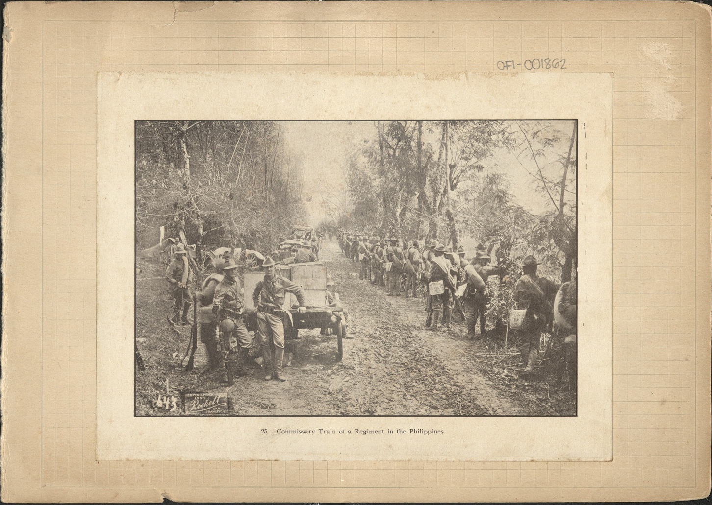 25. Commissary train of a regiment in the Philippines.
