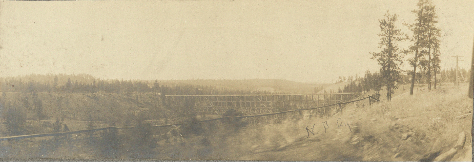 N.P. Ry. [Northern Pacific Railway – bridge].