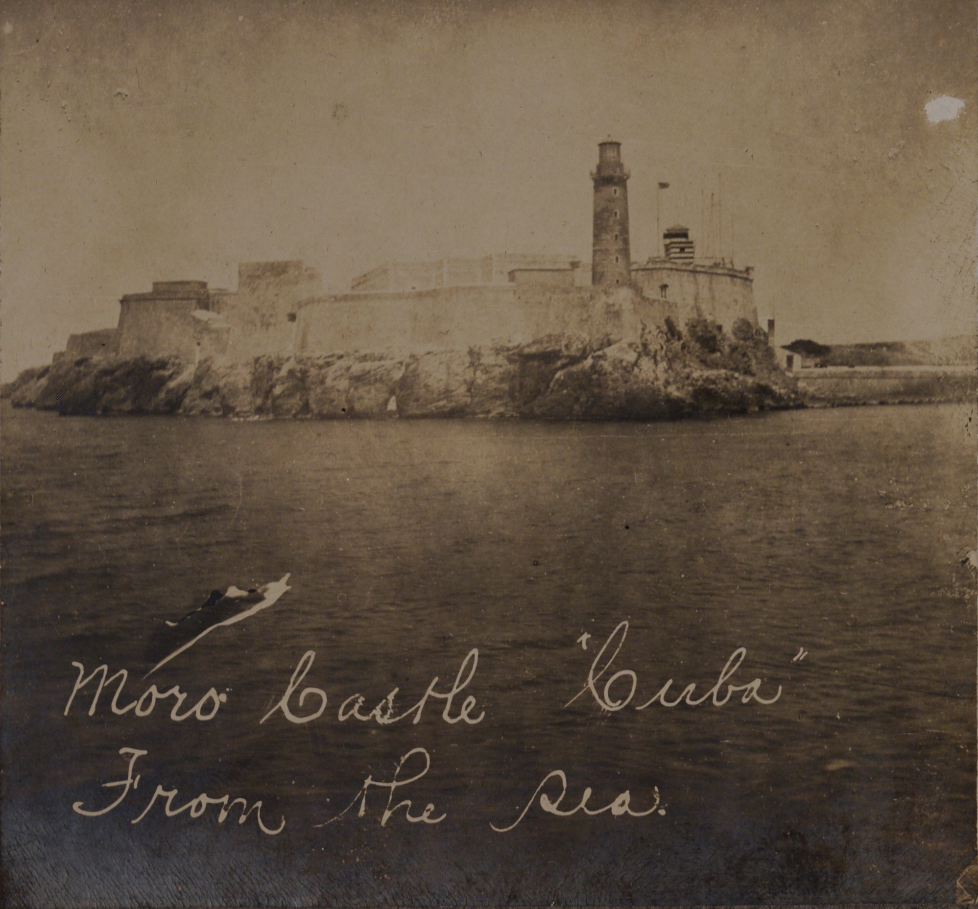 Moro castle “Cuba” from the seas.