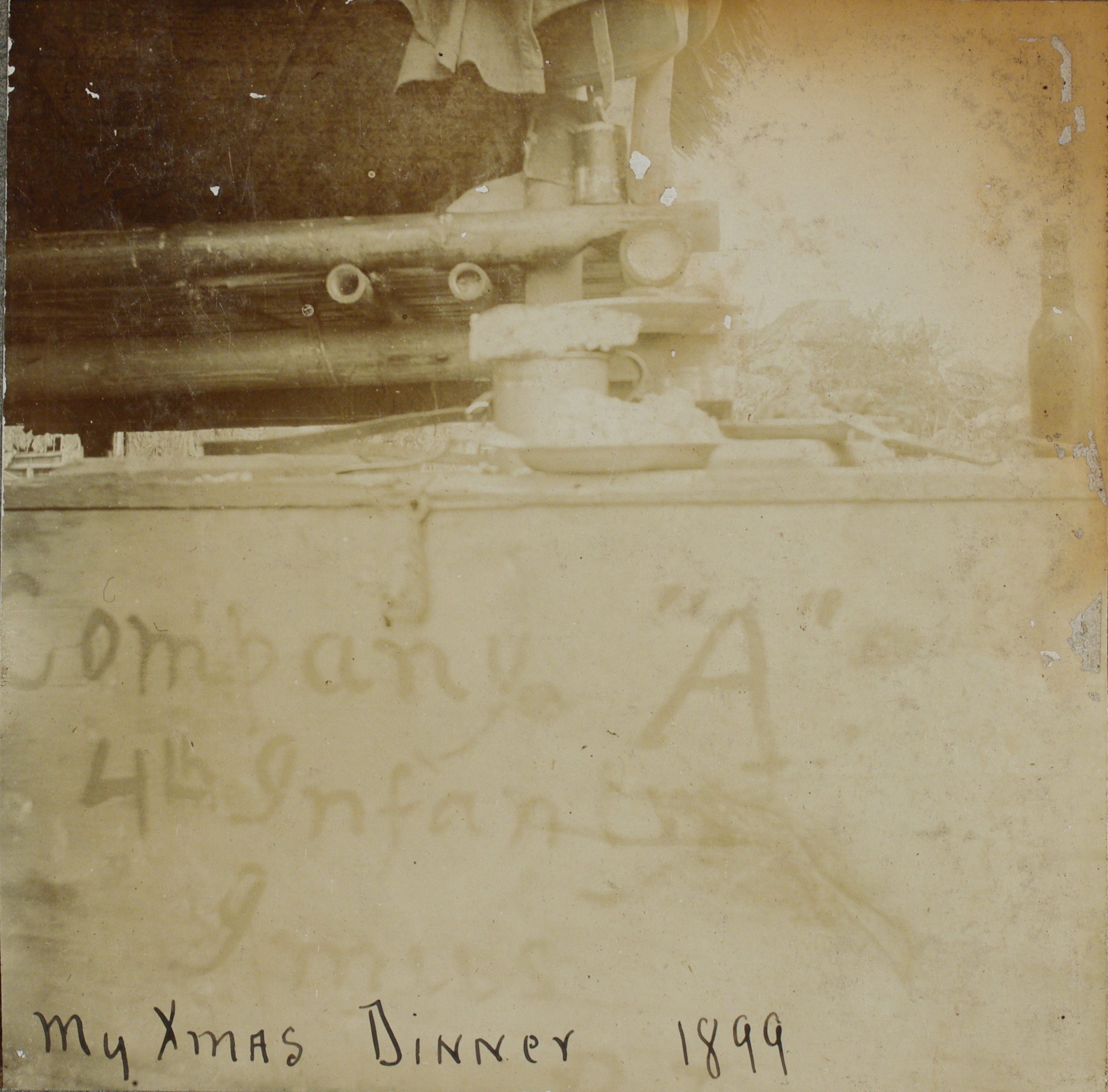 My Xmas dinner, 1899 [Imus, Cavite].