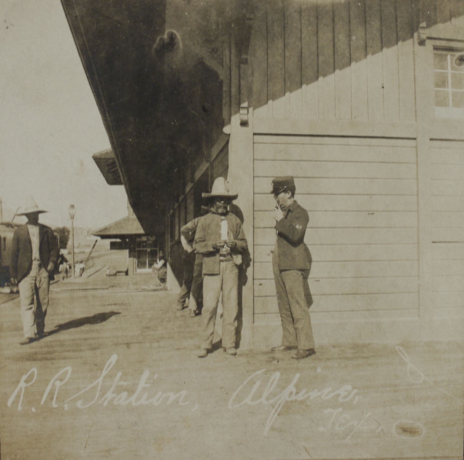 R.R. [Railroad] station, Alpine, Texas.