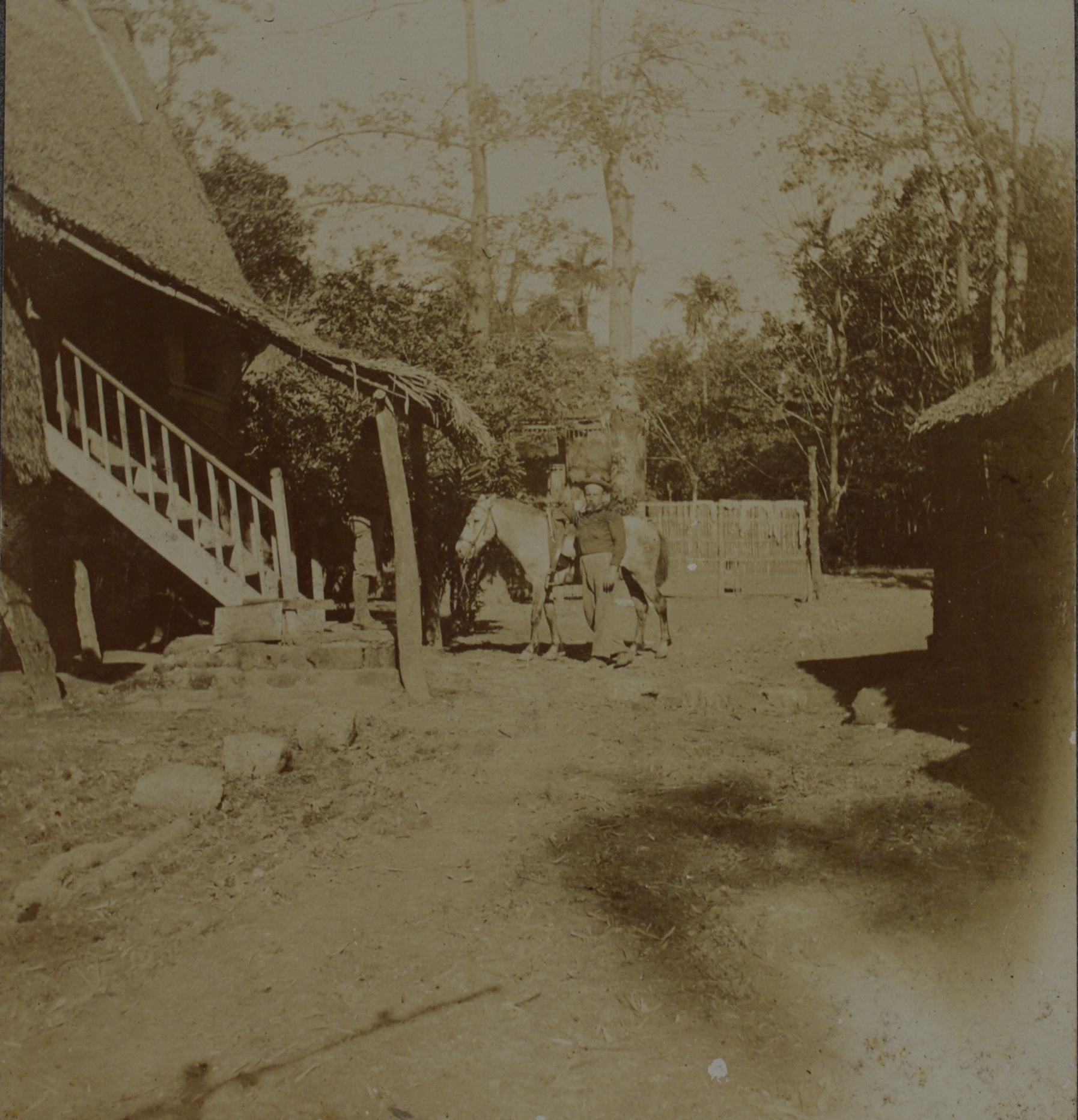 Pop Hassenstadt, Imus tel off [telephone/telegraph office?] Maj. Pruet [?} horse & dog robber.
