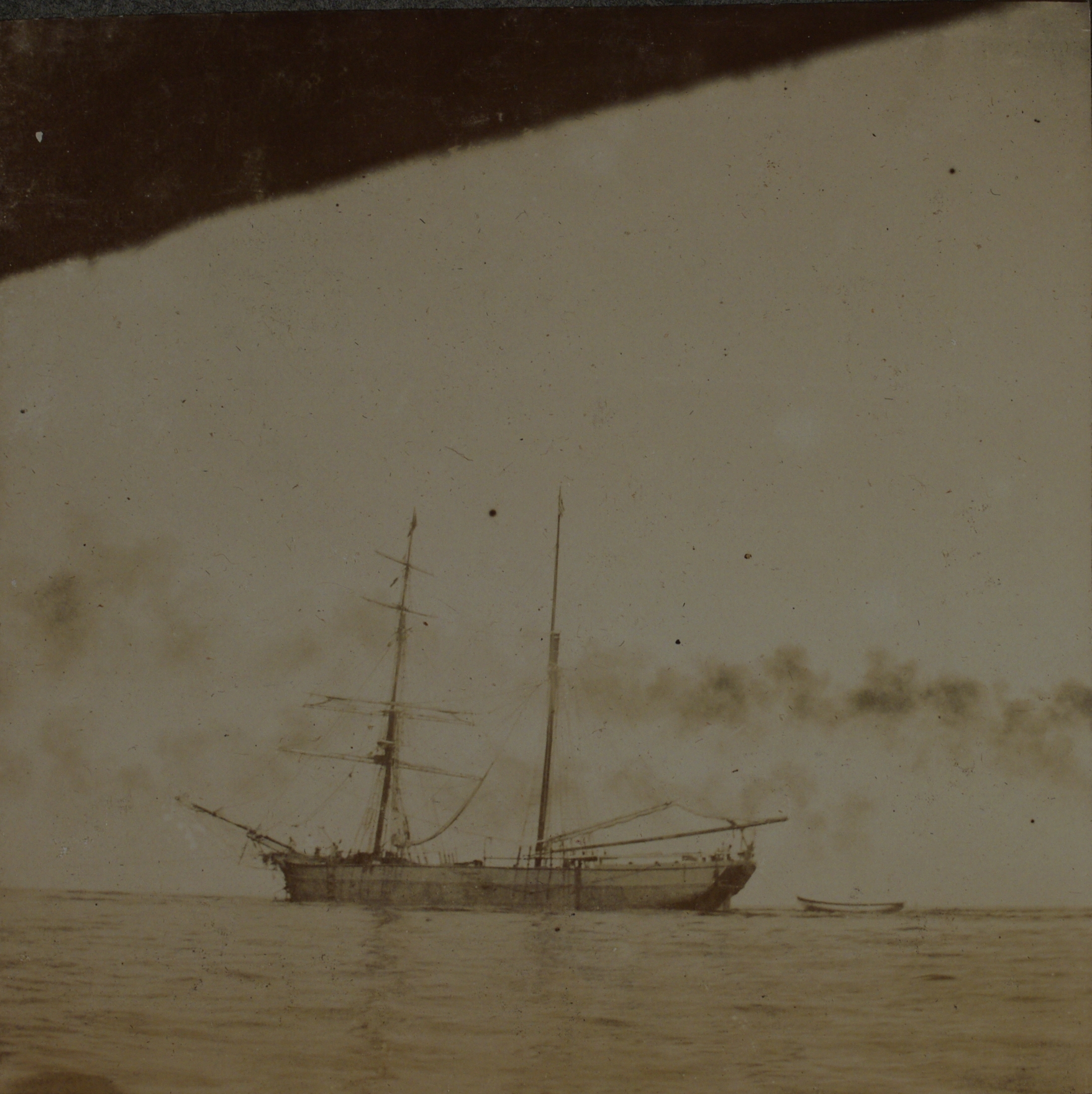 [Untitled – Sailing ship, Manila Bay?].