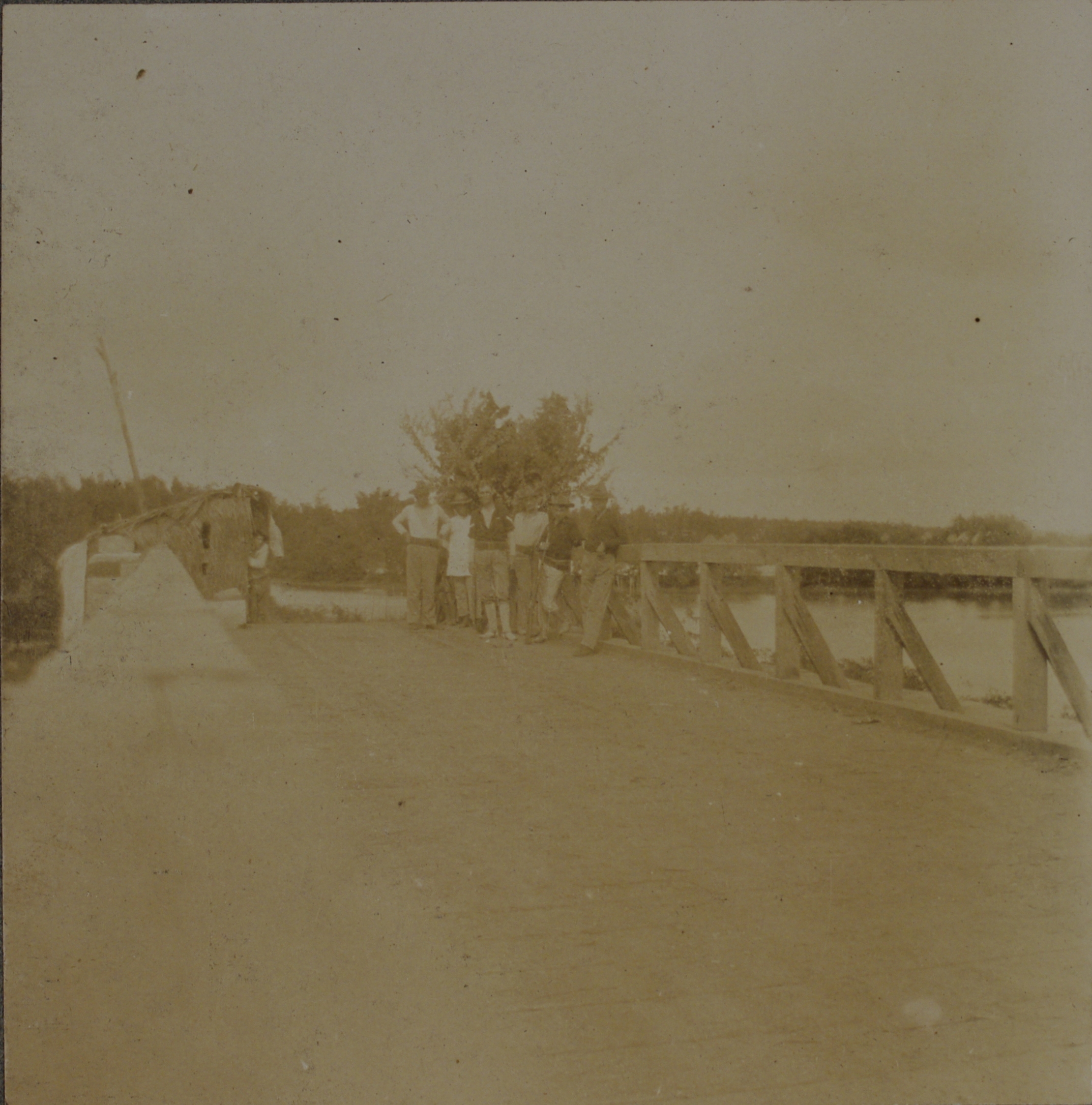 Imus bridge. This is bridge [illegible] of Bacoor on road to Imus built by U.S. engineers.