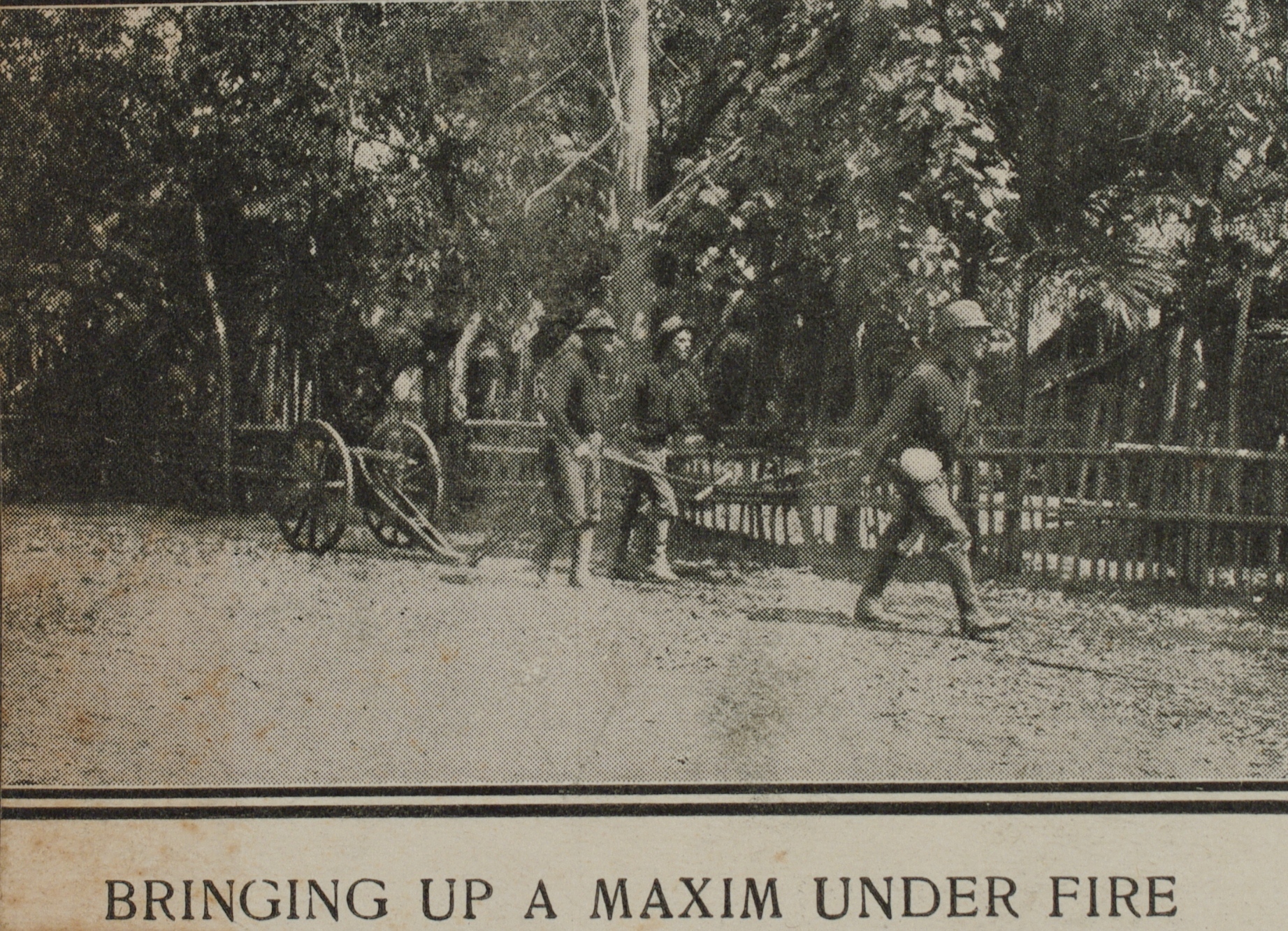 Bringing up a Maxim under fire.