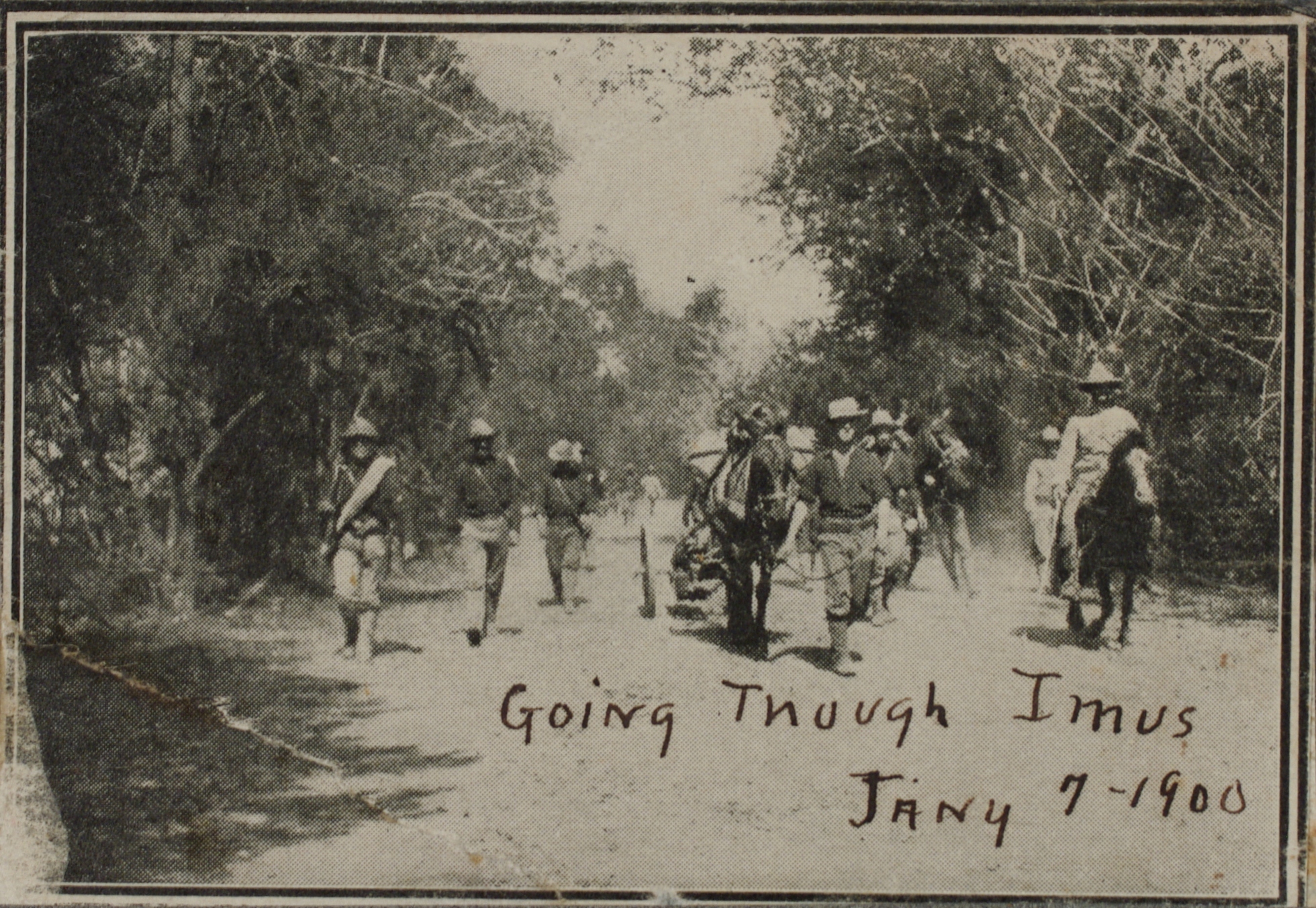 Going through Imus. Jan. 7, 1900.