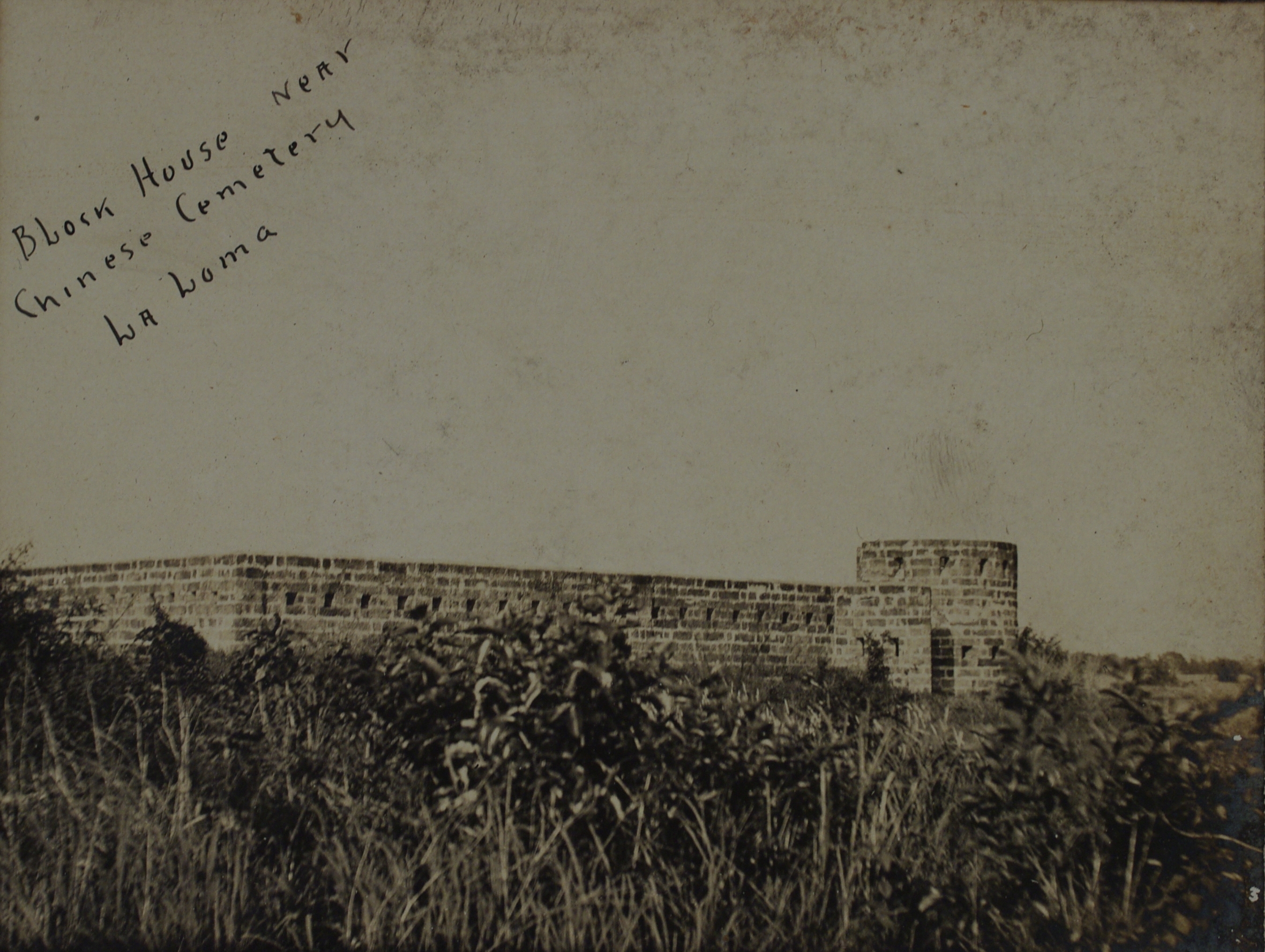 Blockhouse near Chinese cemetery, La Loma.