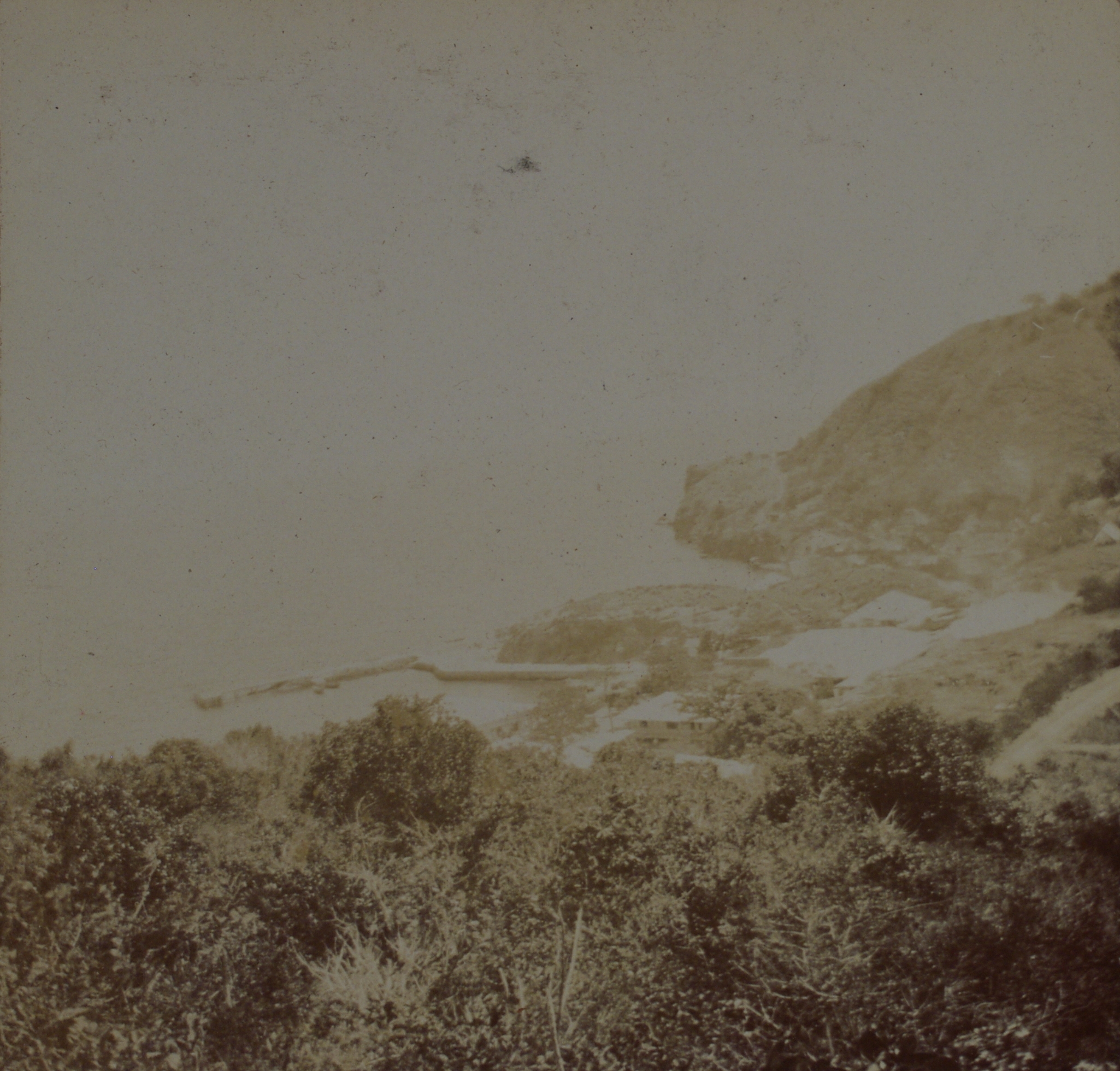 [Untitled – Piers viewed from a mountain].