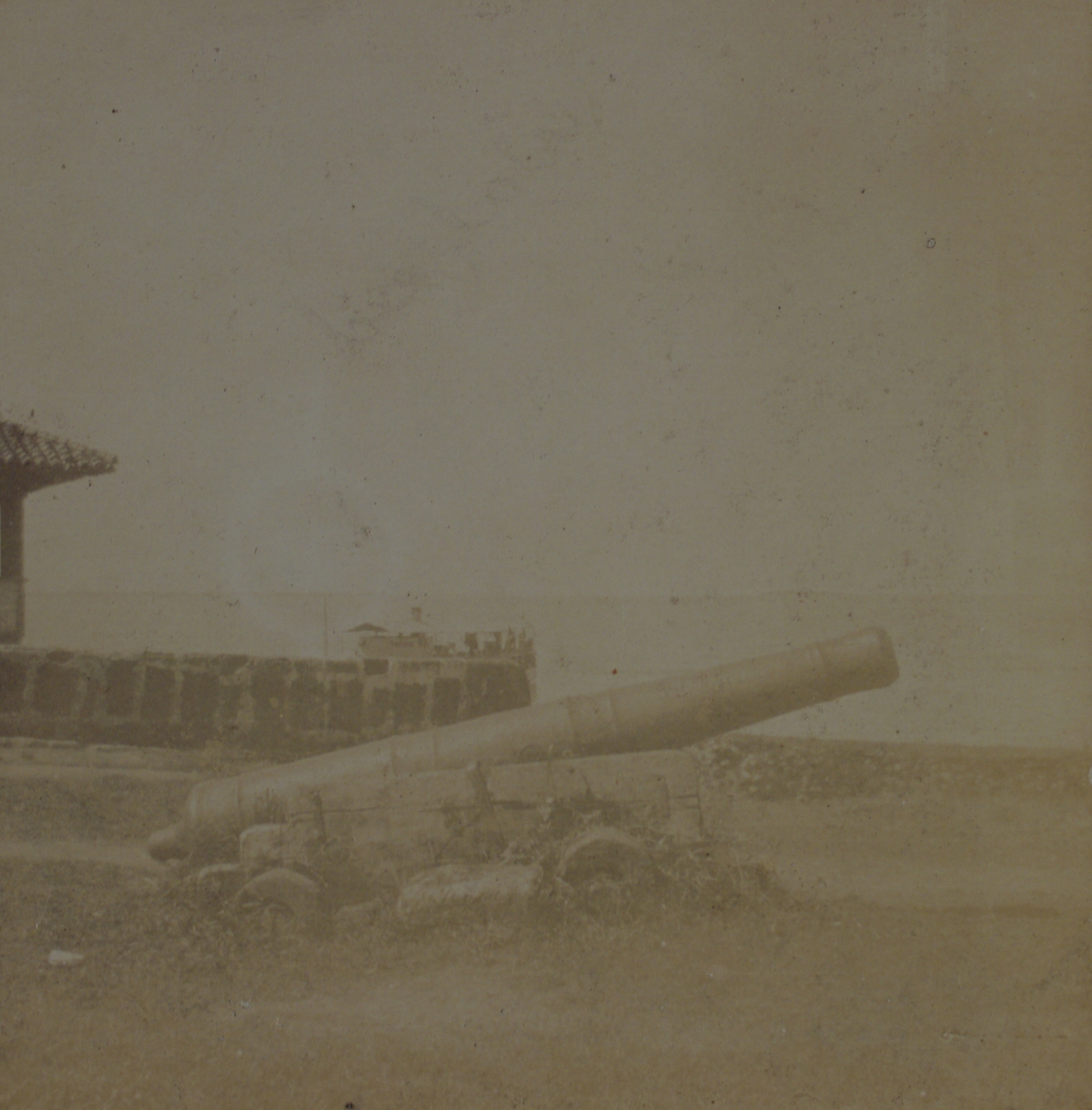 {Untitled – Old cannon at fort].