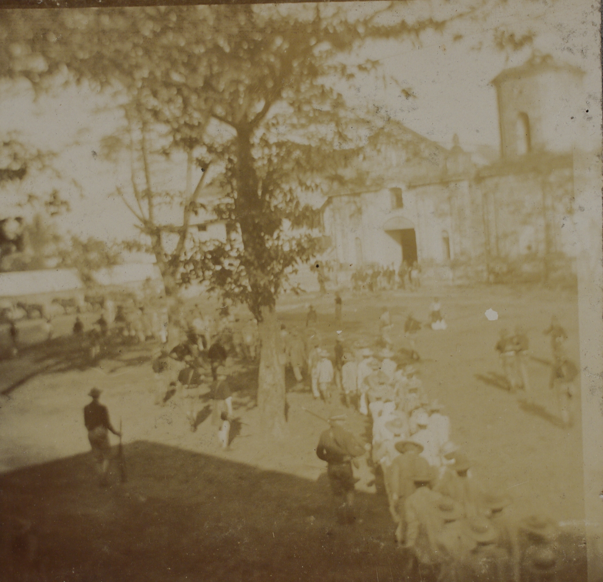 [Untitled – Filipino prisoners outside Bacoor church].
