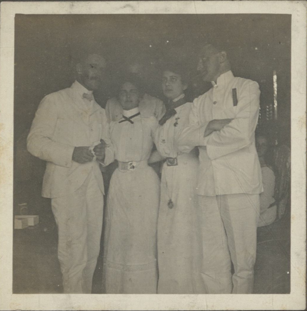 [Untitled – two couples, including Mrs, Mercedes Macleod].