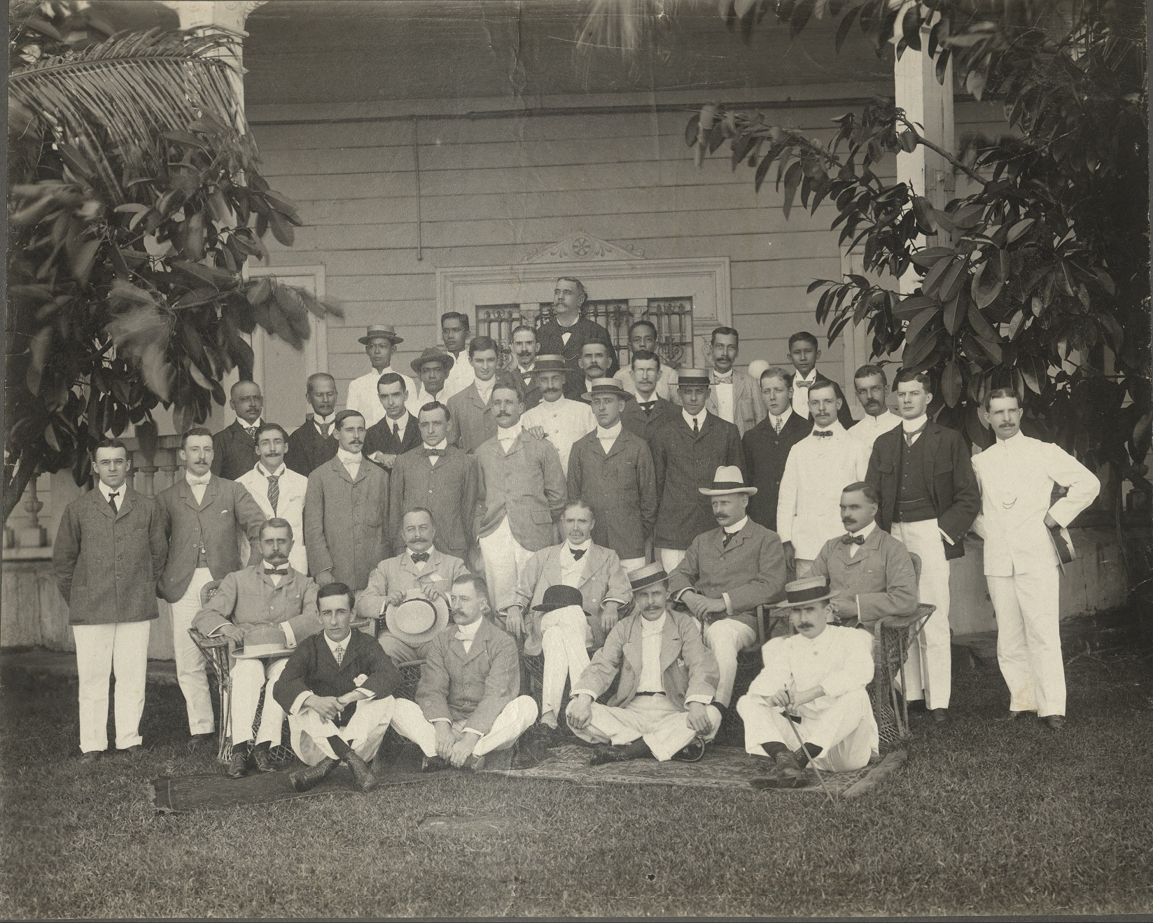 [Untitled – Group portrait, likely expatriate businessmen in Philippines].