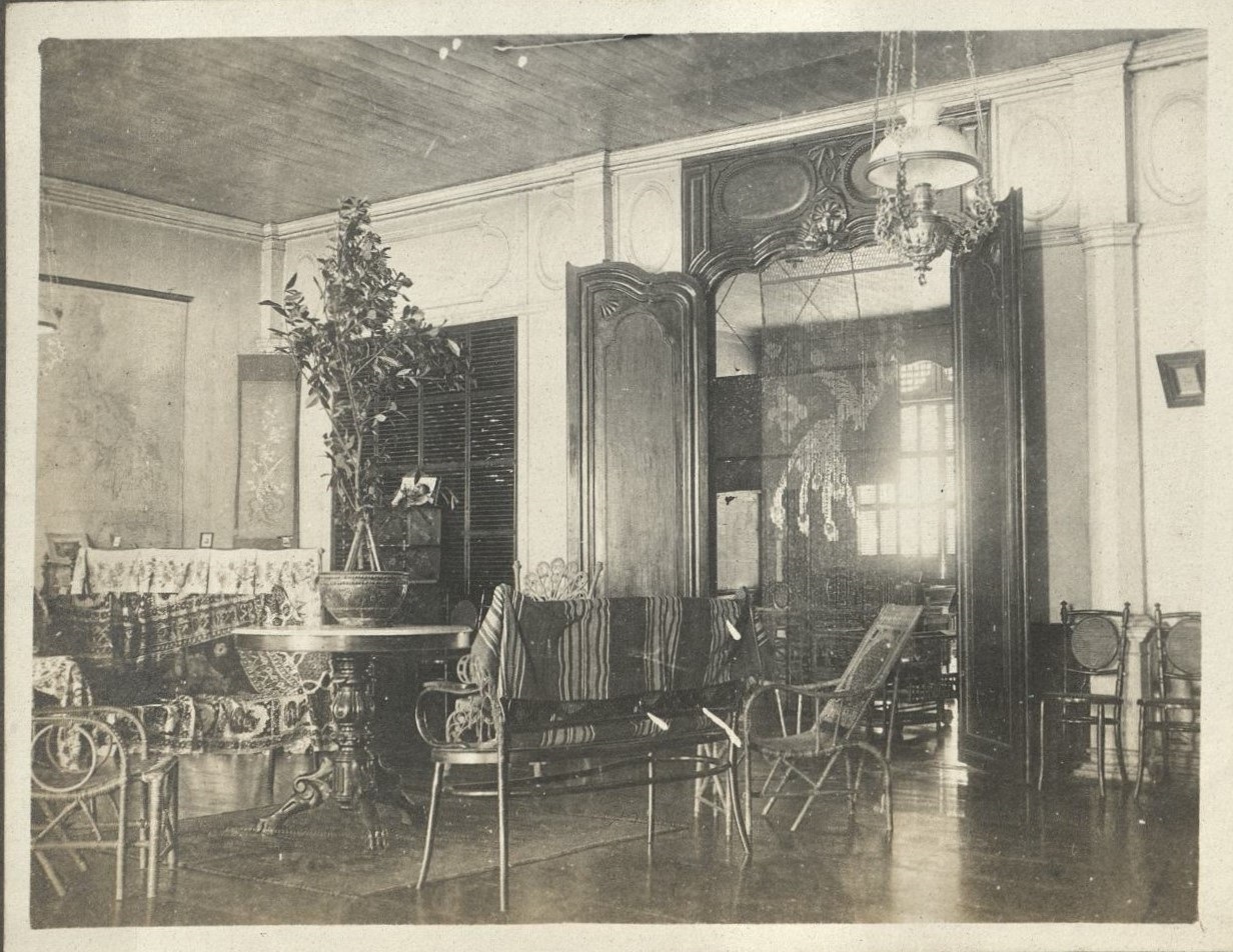 Sala in Brodrick’s house, Tabaco.