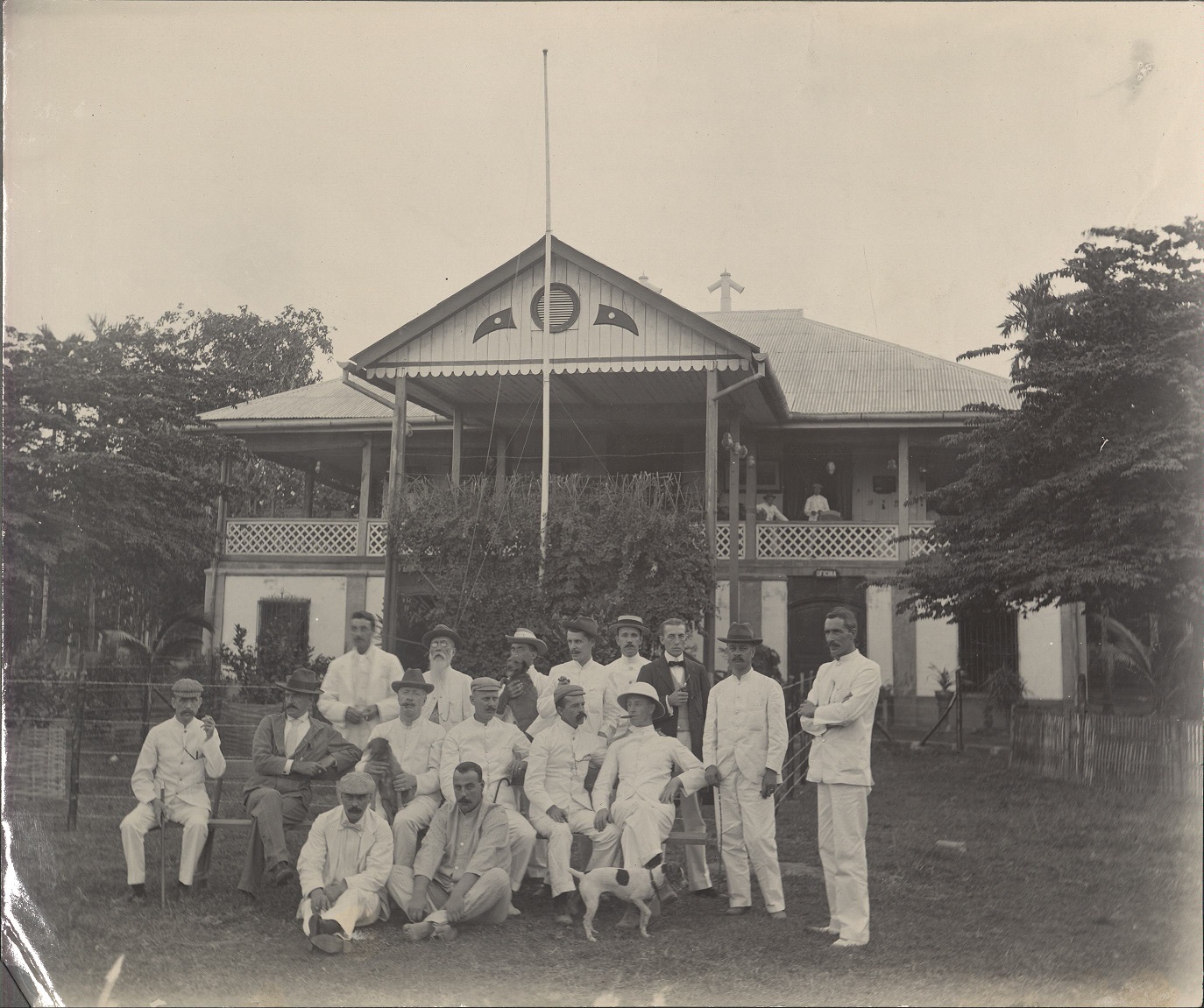 [Untitled – Group portrait, likely expatriate businessmen in Philippines].