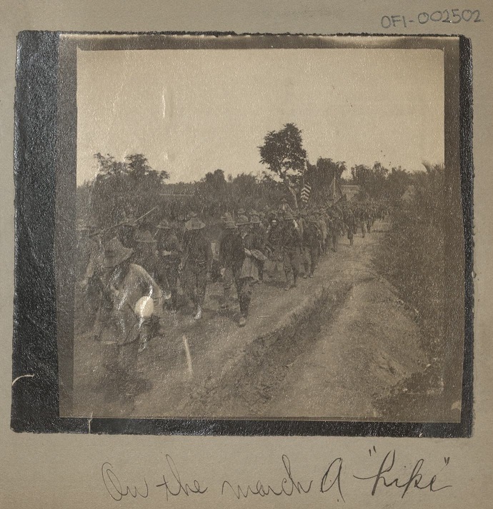 On the march – a “hike.”