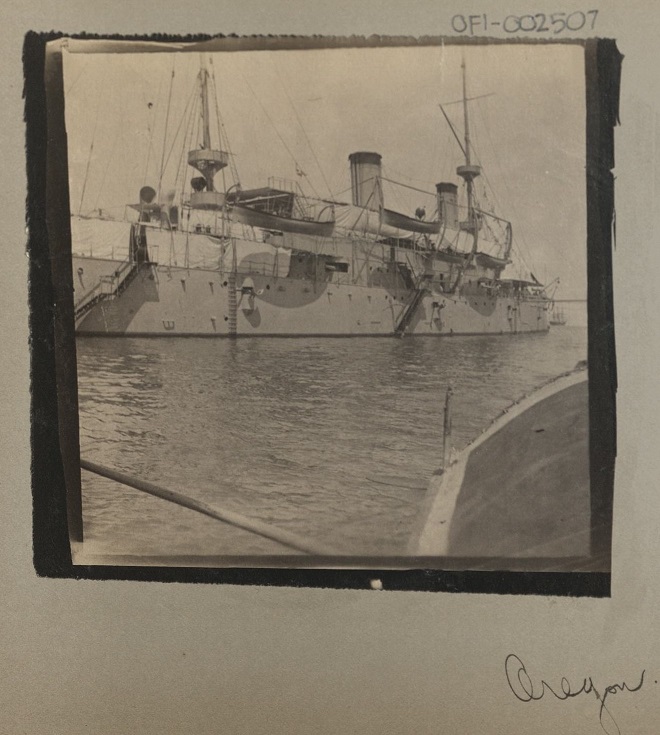 Oregon [Battleship]. Manila Bay.