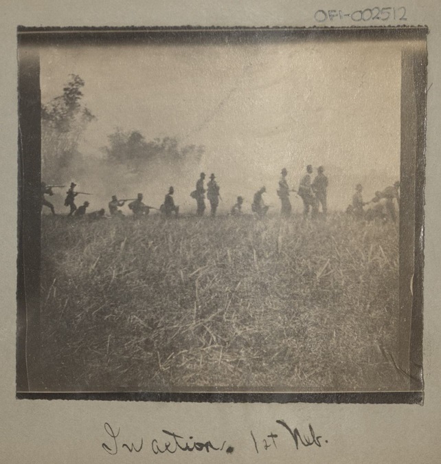 In action. 1st Neb. [Nebraska].