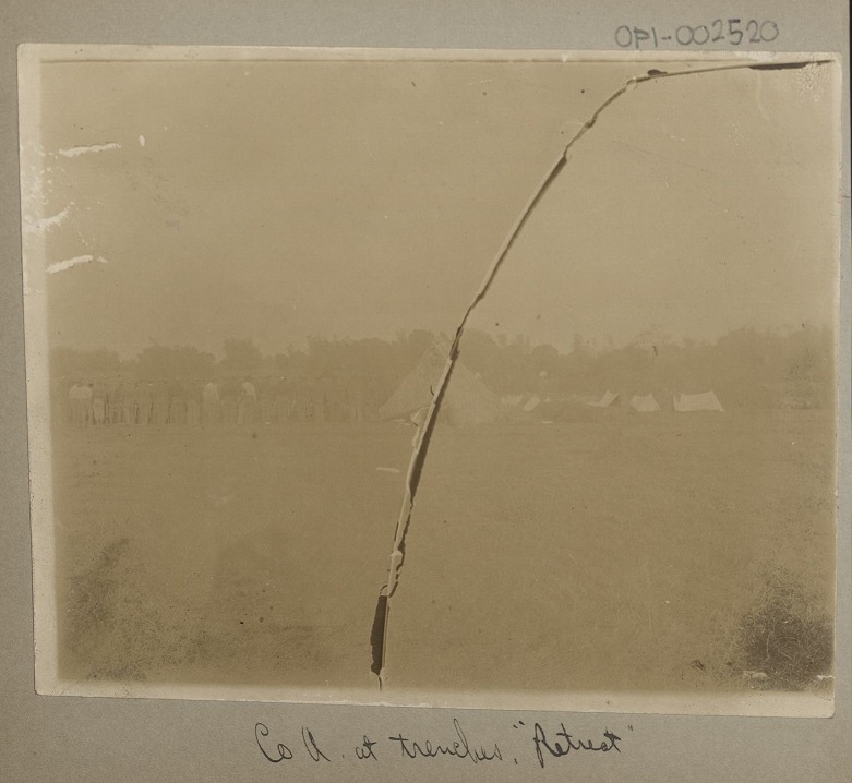 Co. [Company] A at trenches, “retreat.”
