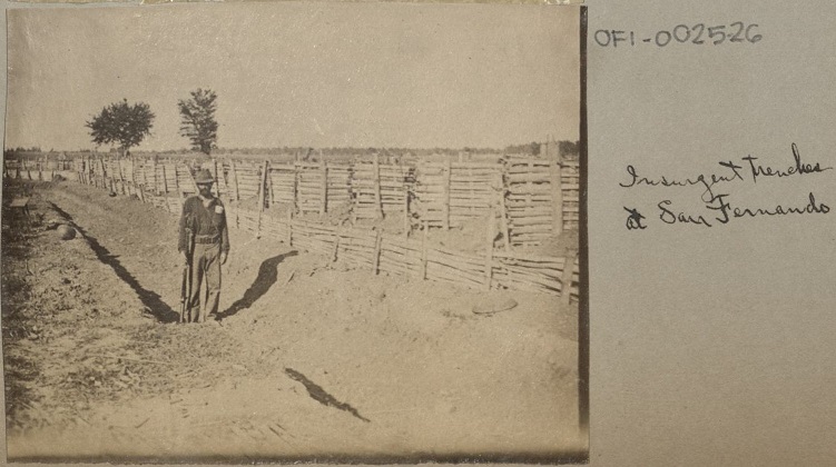 Insurgent trenches at San Fernando.