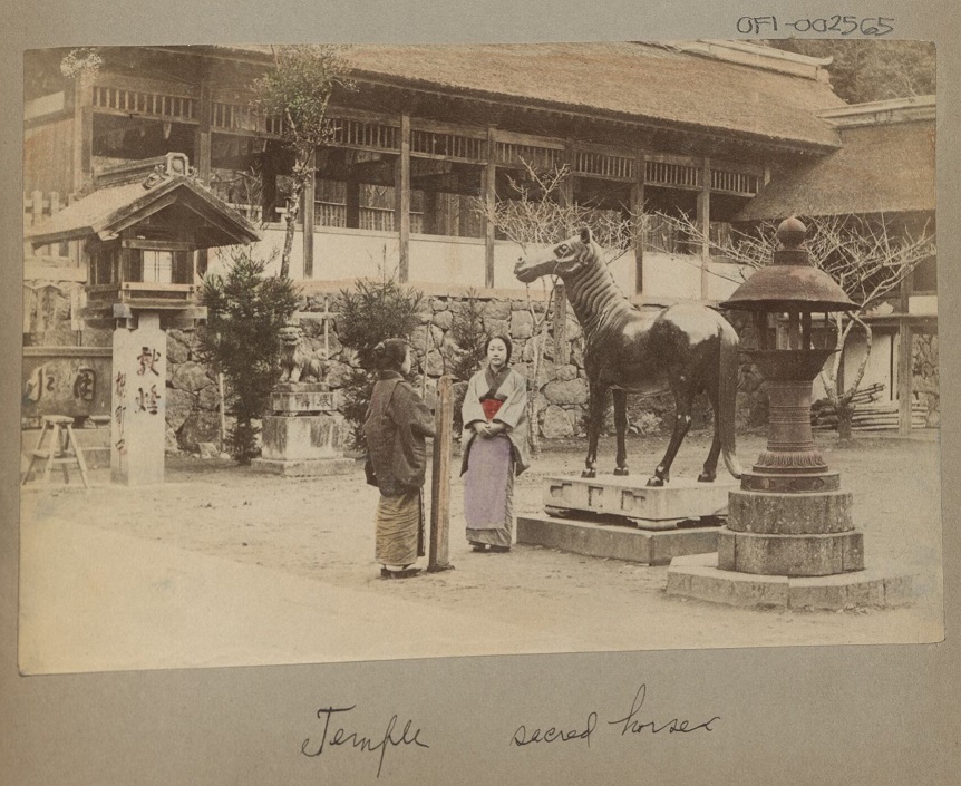 Temple, sacred horse.