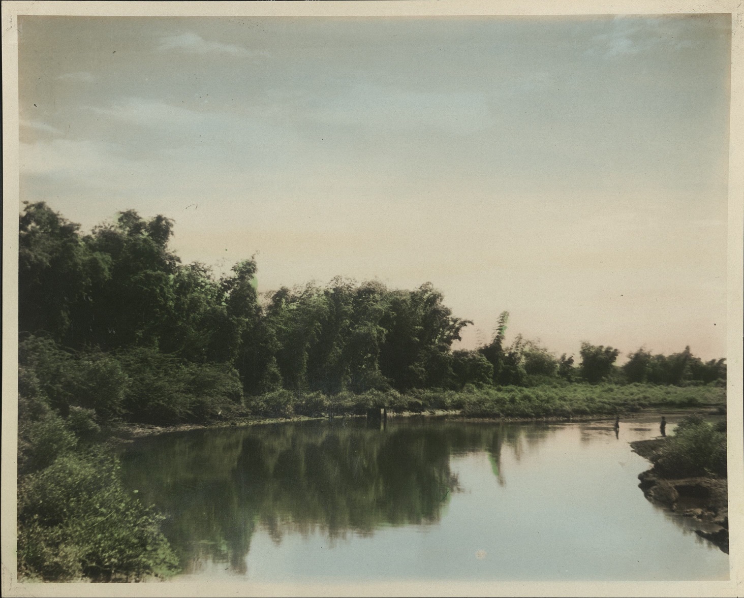 [Untitled – Tranquil scene at a bend in the river].