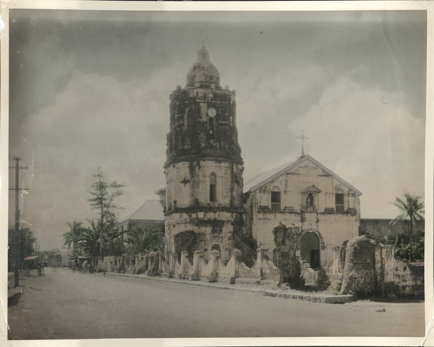 [Untitled – Philippine church and bell tower].
